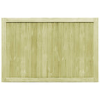 VidaXL Poorten 2 st 300x100 cm geïmpregneerd grenenhout