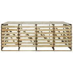 VidaXL Containerberging vierdubbel 240 L geïmpregneerd grenenhout