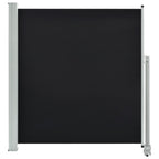 Vidaxl tuinscherm uittrekbaar 140x300 cm zwart