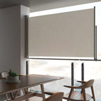 Vidaxl tuinscherm uittrekbaar 140x300 cm crèmekleurig
