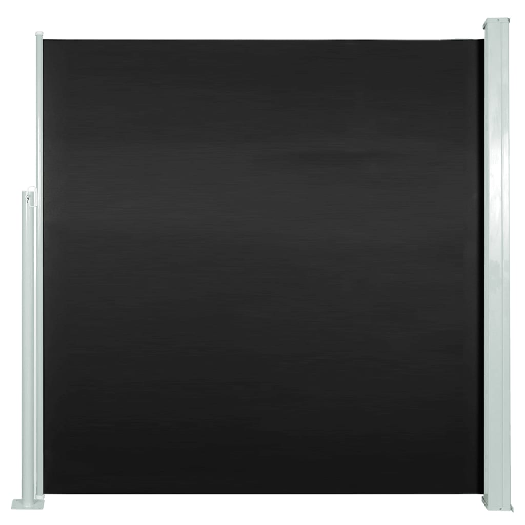 Vidaxl windscherm uittrekbaar 140x314 cm zwart