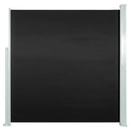 Vidaxl windscherm uittrekbaar 140x314 cm zwart