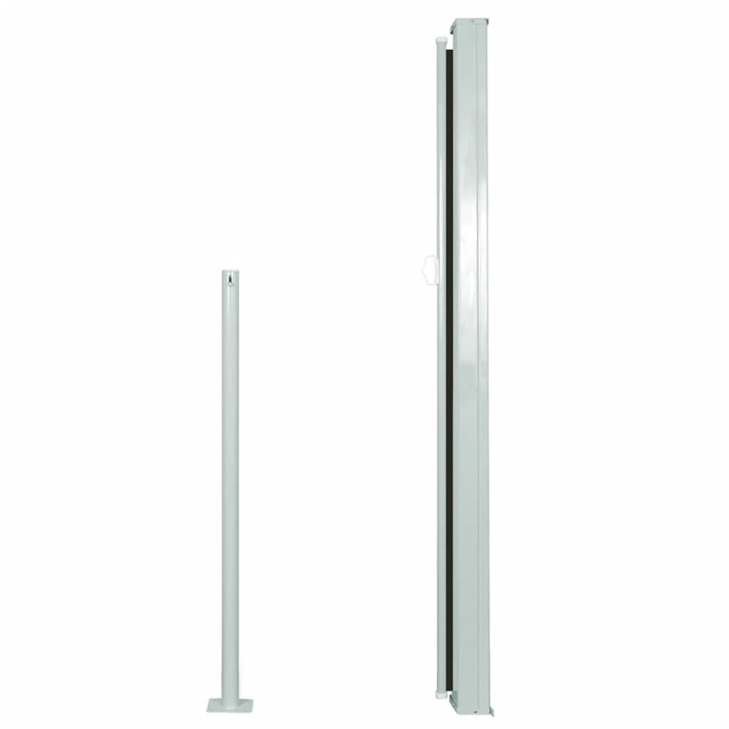 Vidaxl windscherm uittrekbaar 140x314 cm zwart