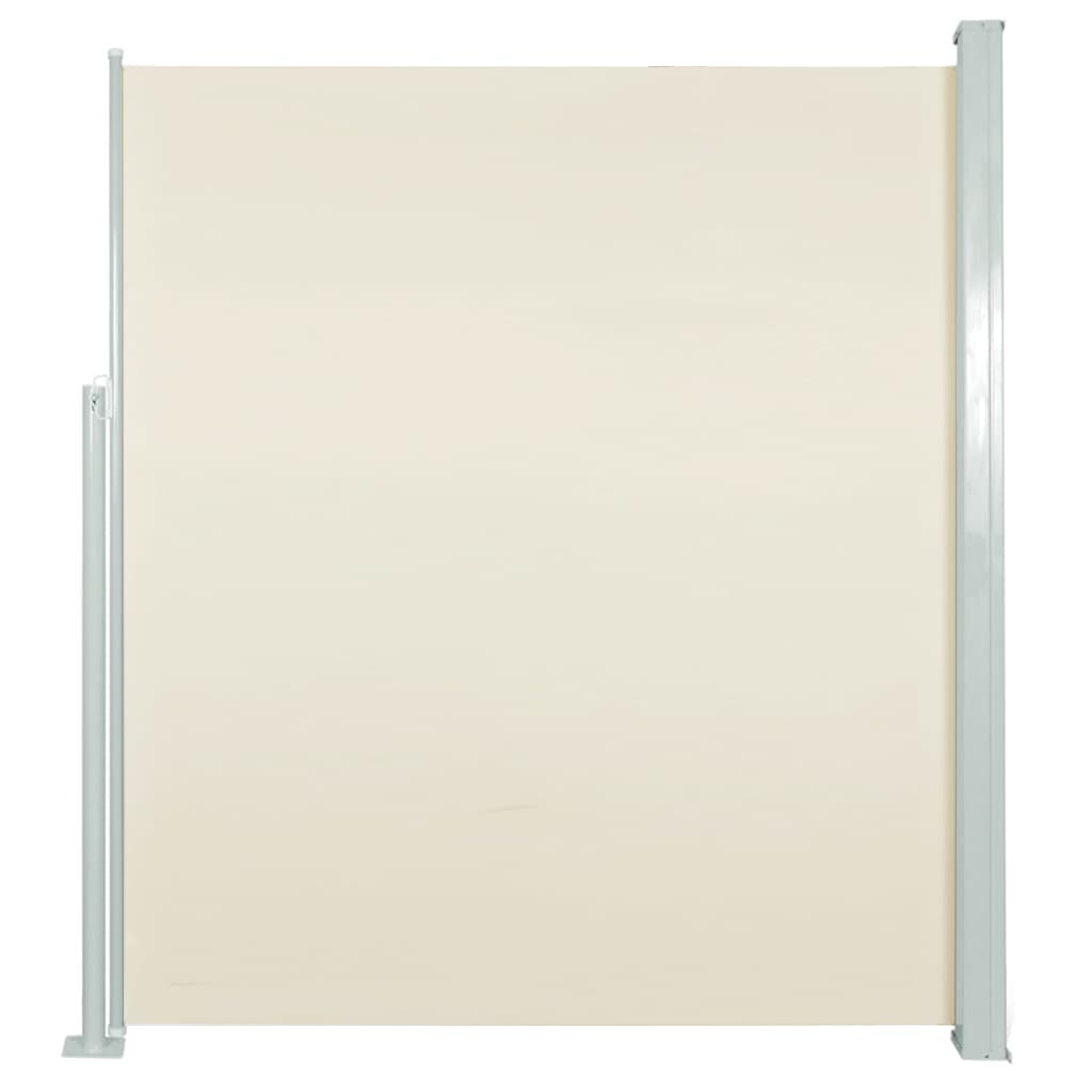 Vidaxl windscherm uittrekbaar 140x314 cm crèmekleurig