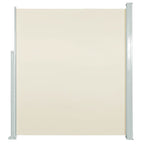 Vidaxl windscherm uittrekbaar 140x314 cm crèmekleurig