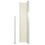 Vidaxl windscherm uittrekbaar 140x314 cm crèmekleurig