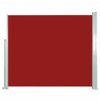 Vidaxl windscherm uittrekbaar 120x300 cm rood