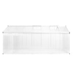 VidaXL Tuinkas 15,6 m³ 421x190x195 cm aluminium