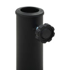 Vidaxl parasolvoet halfrond 15 kg polyresin zwart