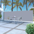 Vidaxl windscherm uittrekbaar 160x500 cm grijs
