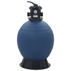 Vidaxl zwembadzandfilter met 6-positie ventiel 560 mm blauw