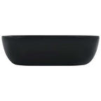 Vidaxl wastafel 45,5x32x13 cm keramiek zwart