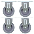Vidaxl vaste wielen 4 st 75 mm