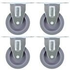 Vidaxl vaste wielen 4 st 75 mm