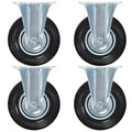 Vidaxl vaste wielen 4 st 125 mm