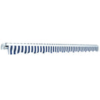 VidaXL Luifel handmatig uittrekbaar 450 cm blauw wit