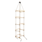 Vidaxl touwladder 200 cm hout
