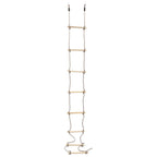 Vidaxl touwladder 290 cm hout