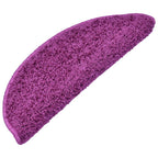 Vidaxl trapmatten 15 st 65x21x4 cm violet halfrond groot