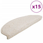 Vidaxl trapmatten 15 st 65x21x4 cm wit halfrond groot