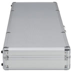 Vidaxl wapenkoffer 134x35x12 cm aluminium zilverkleurig
