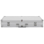 Vidaxl wapenkoffer aluminium abs zilverkleurig