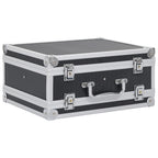 Vidaxl wapenkoffer aluminium abs zwart