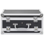 Vidaxl wapenkoffer aluminium abs zwart