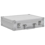 Vidaxl wapenkoffer aluminium abs zilverkleurig