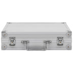 Vidaxl wapenkoffer aluminium abs zilverkleurig