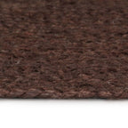 Vidaxl vloerkleed handgemaakt rond 120 cm jute bruin