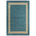 VidaXL Vloerkleed handgemaakt 80x160 cm jute blauw