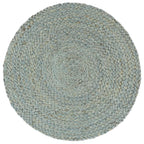 Vidaxl placemats 6 st rond 38 cm jute olijfgroen