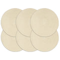 Vidaxl placemats 6 st rond 38 cm katoen natuurlijk