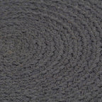 VidaXL Placemats 4 st rond 38 cm katoen effen donkergrijs