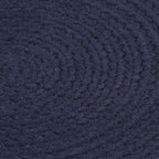 Vidaxl placemats 4 st rond 38 cm katoen effen marineblauw