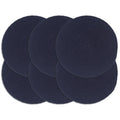 Vidaxl placemats 6 st rond 38 cm katoen effen marineblauw
