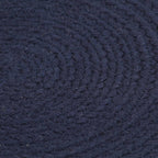 Vidaxl placemats 6 st rond 38 cm katoen effen marineblauw