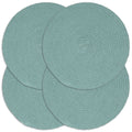Vidaxl placemats 4 st rond 38 cm katoen effen groen