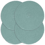 Vidaxl placemats 4 st rond 38 cm katoen effen groen