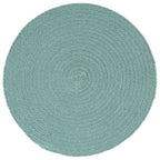 Vidaxl placemats 6 st rond 38 cm katoen effen groen