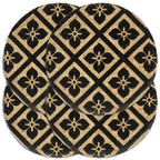 Vidaxl placemats 4 st rond 38 cm jute zwart