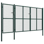 VidaXL Poort 400x175 cm staal groen