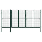 VidaXL Poort 400x200 cm staal groen