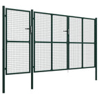 VidaXL Poort 400x200 cm staal groen