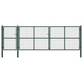 VidaXL Poort 500x150 cm staal groen