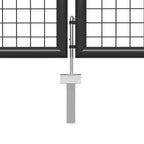 Vidaxl tuinpoort staal 350x75 cm antraciet