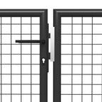 VidaXL Poort 500x100 cm staal antraciet