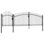 VidaXL Poort 1,75x4 m staal zwart