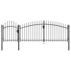 VidaXL Poort 2,25x4 m staal zwart